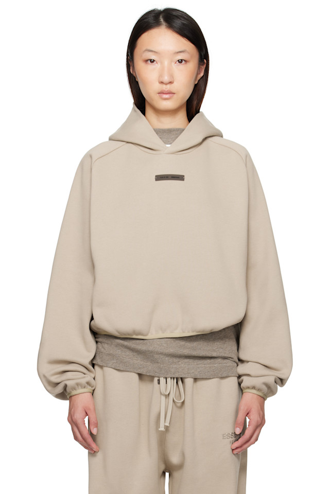 

Худи современного кроя Fear Of God Essentials, цвет timber
