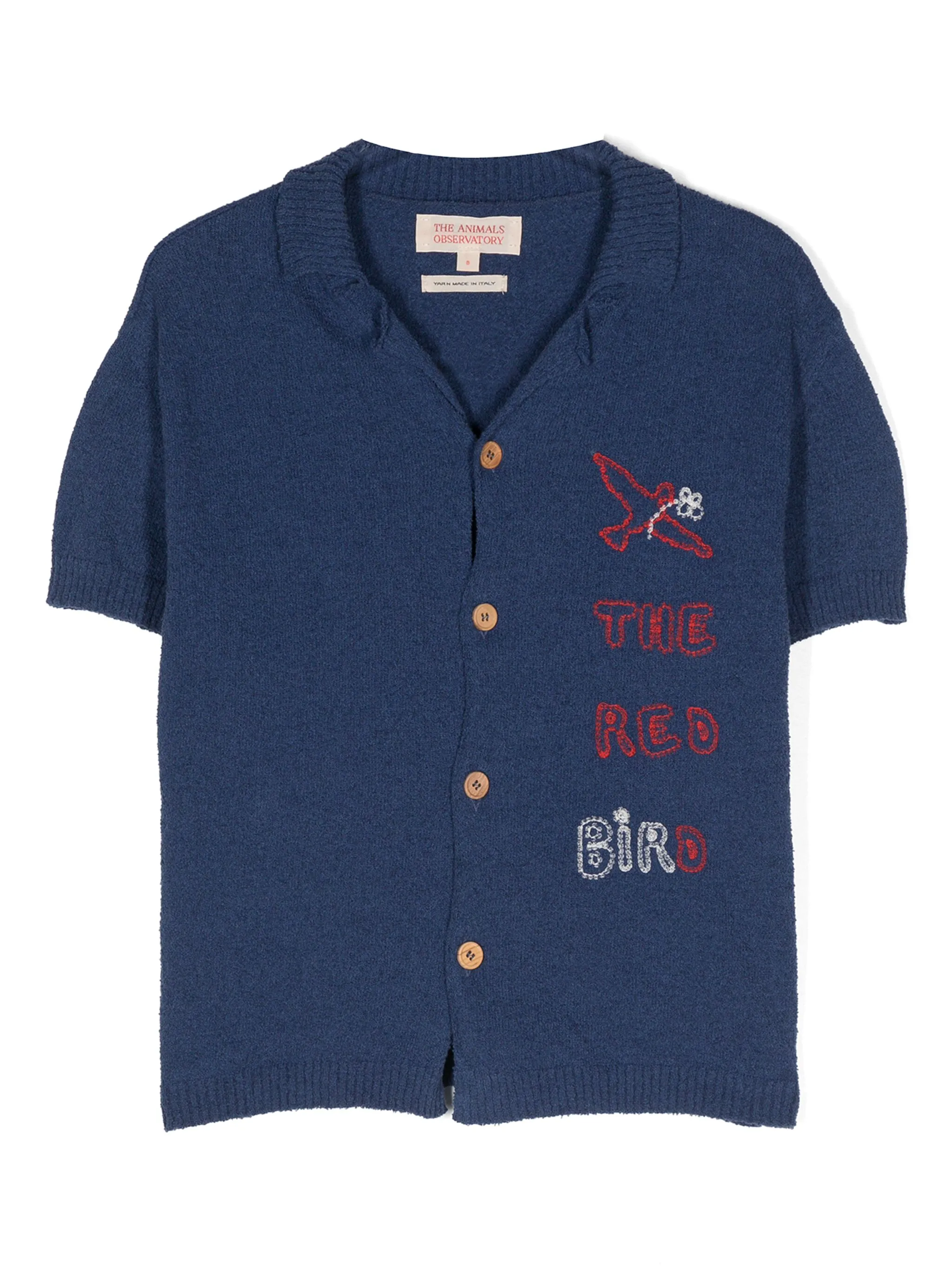 

Махровая рубашка с вышивкой The Animals Observatory, синий