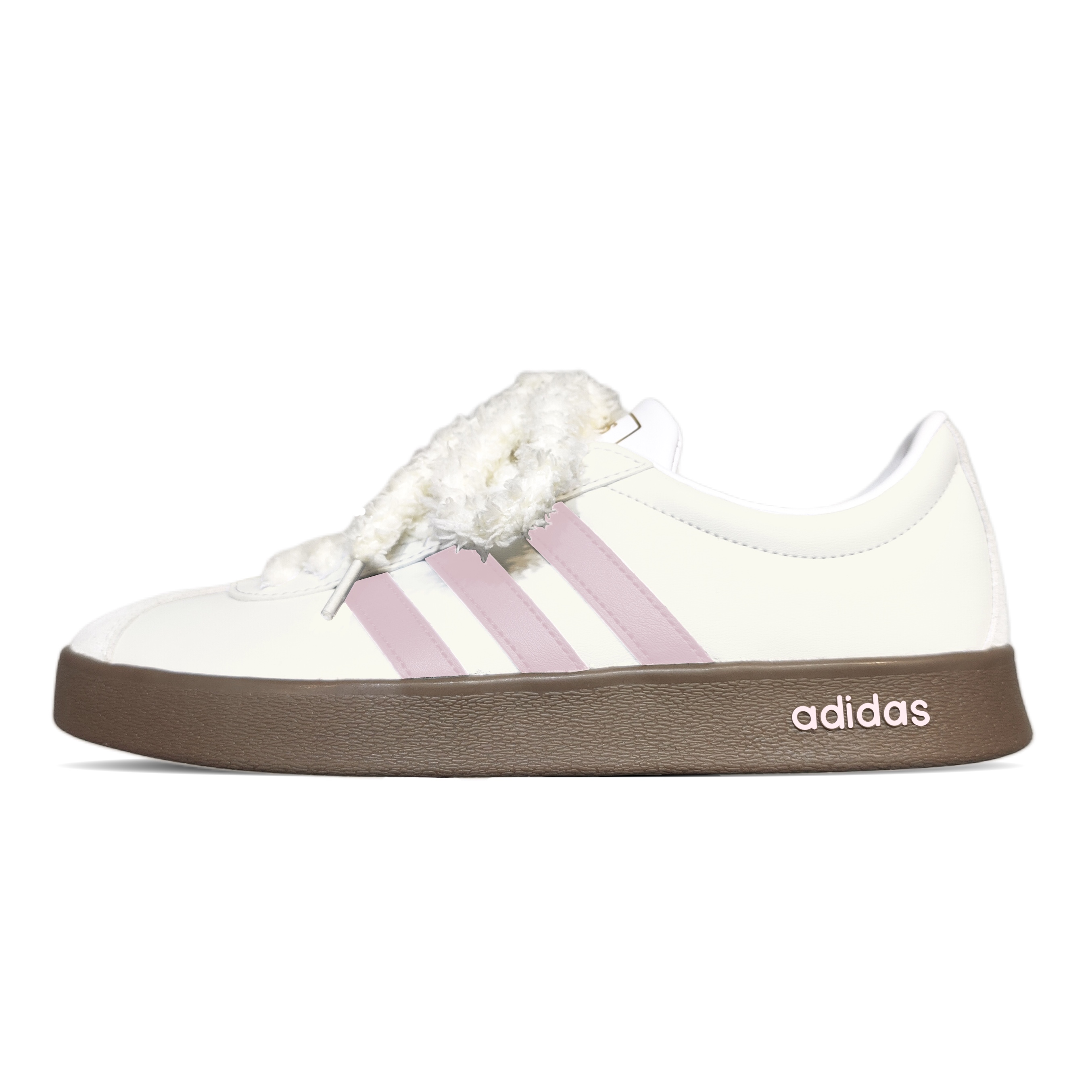 

Adidas Neo ВЛ Корт 2.0 Лоу Топ скейтборд обувь унисекс бежево-розовые, цвет Beige Pink