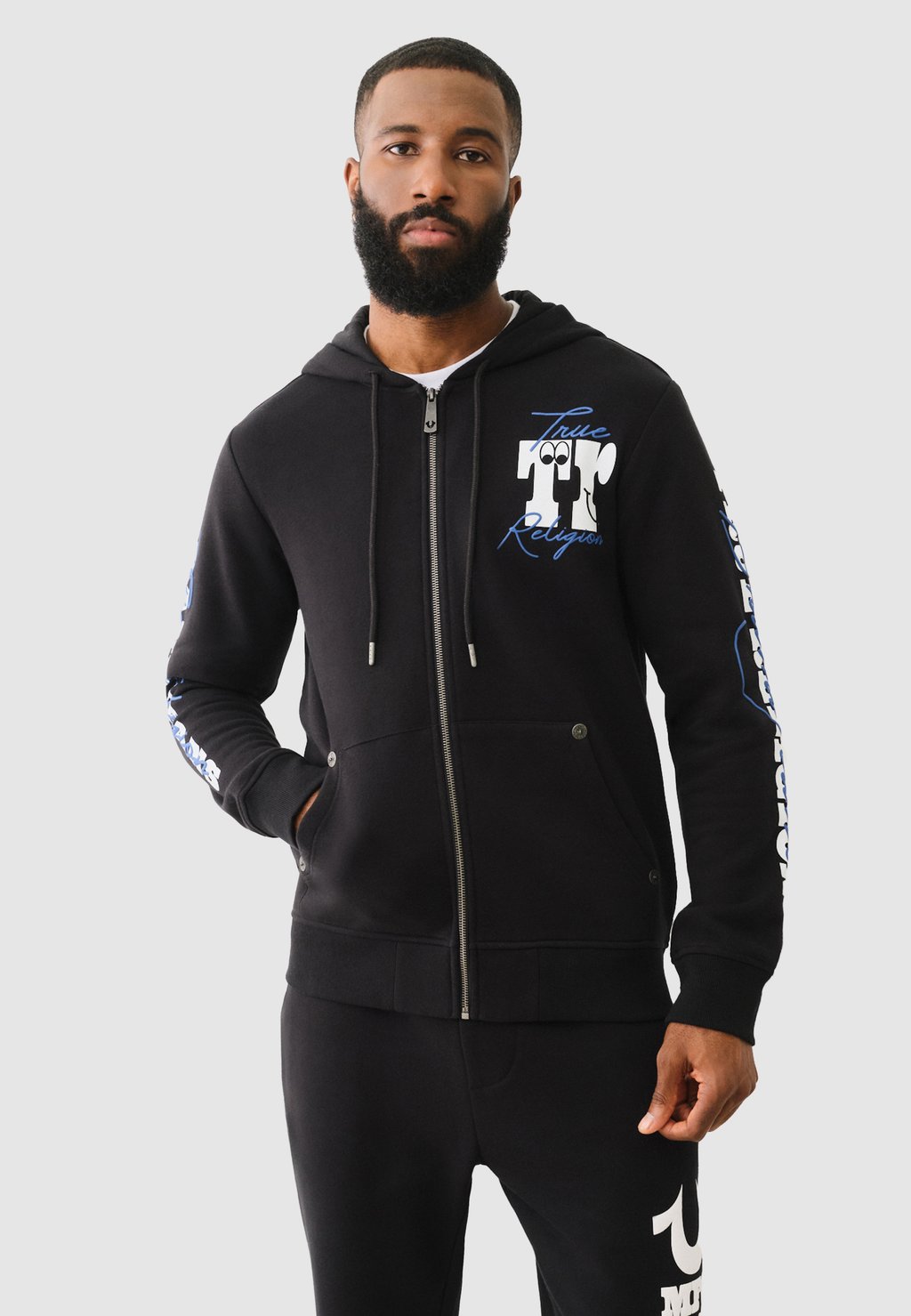 

Толстовка на молнии True Religion, черный