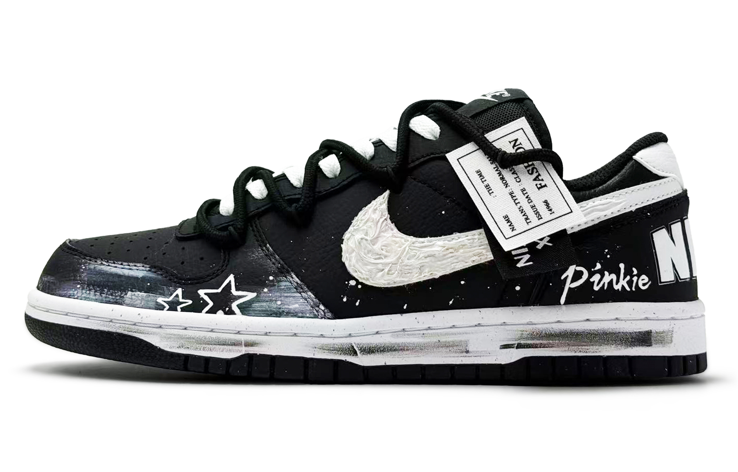 

Nike Мужские скейтерские кроссовки Big SSS Manufacturing Meteor Galaxy Abrasion Resistant низкие Black