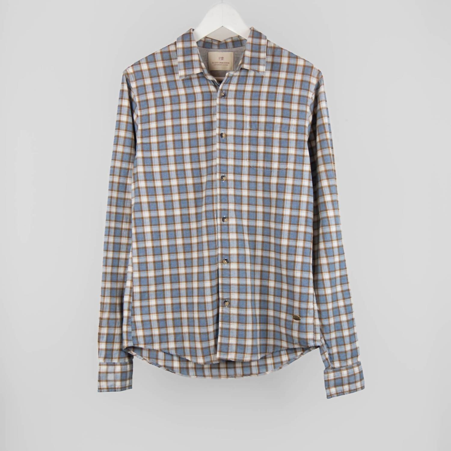 

Синяя мужская рубашка Grindle Scotch & Soda, синий