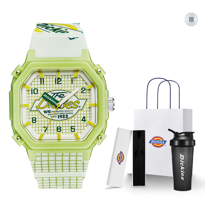 

Dickies Часы Wrist Watch Quartz Movement Silicone Strap Pink Watch Dial Women's Watch Classic Box