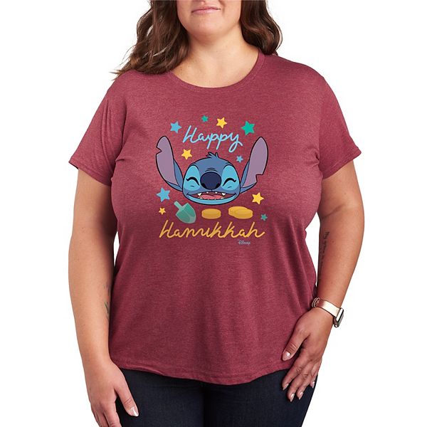 

Футболка Plus size с принтом Stitch "Happy Hanukkah" Disney, Heather Dark Red, Красный, Футболка Plus size с принтом Stitch "Happy Hanukkah" Disney, Heather Dark Red
