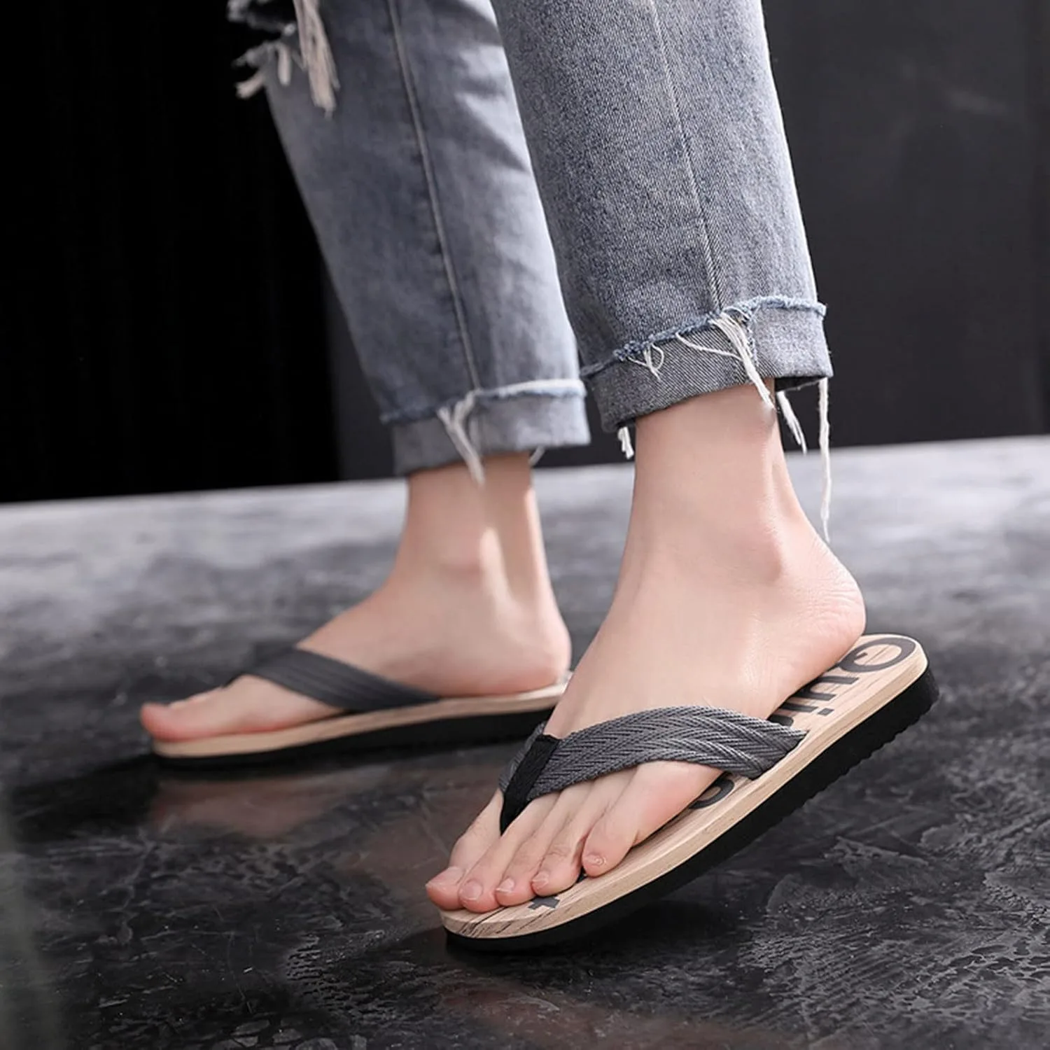 Мужские шлепанцы Vyetnamki, шлепанцы-сандалии для широкой стопы, летняя обувь, шлепанцы, летние тапочки, домашние тапочки, летние сандалии, пляжные сандалии Generisch, серый — фото 3
