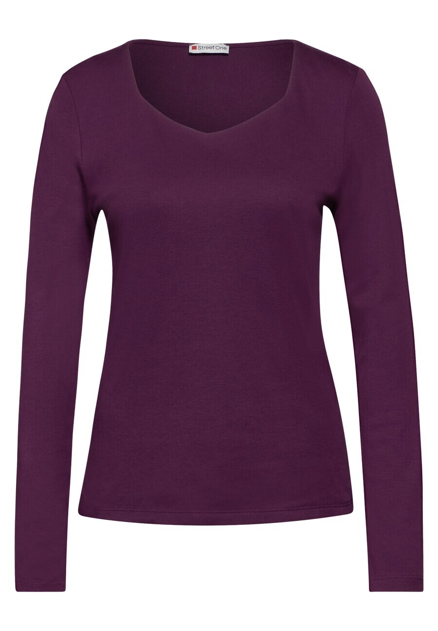 

Лонгслив STREET ONE Shirt, цвет blackberry