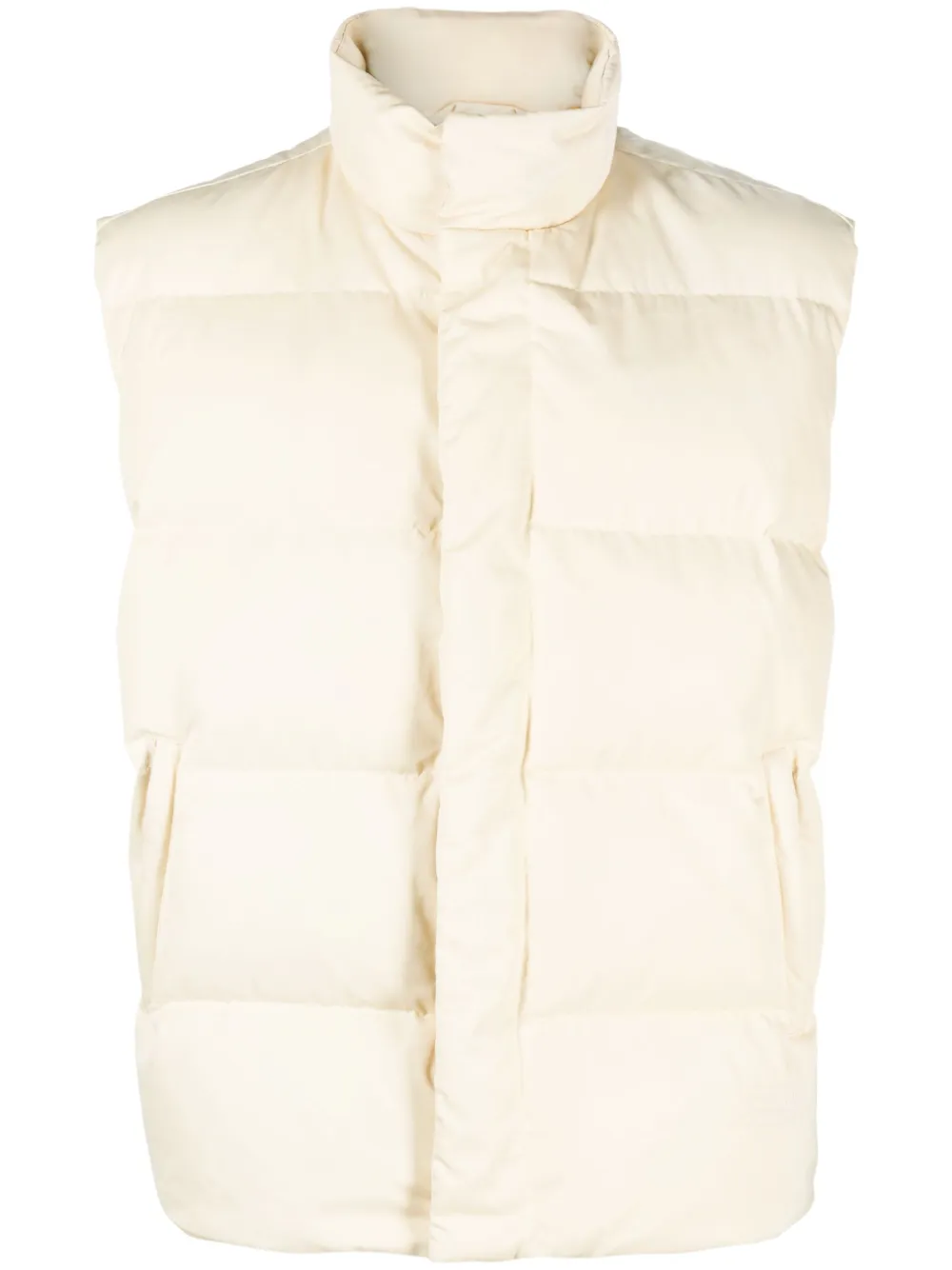 

Дутый жилет с высоким воротником MM6 Maison Margiela, желтый