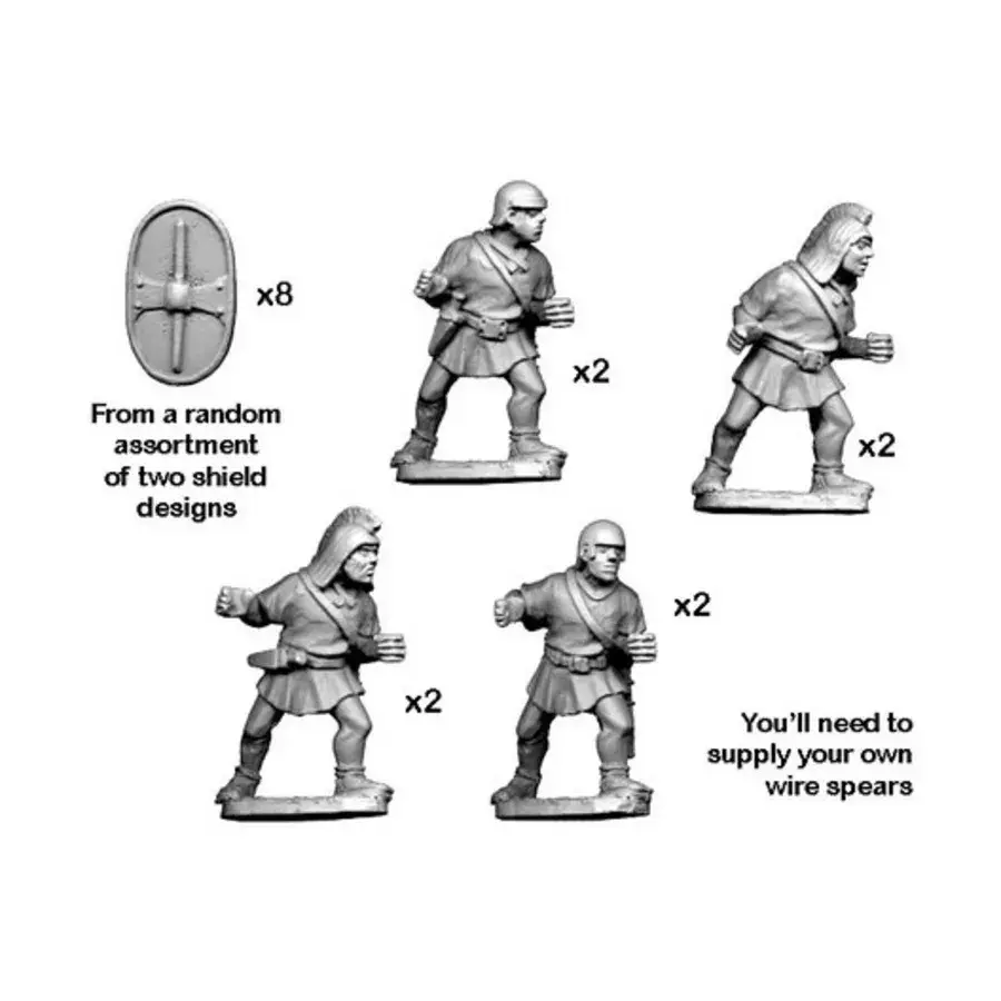 

Испанский скутари с копьем – стоя, Historical Miniatures - Ancient - Spanish (28mm) (Crusader Miniatures)