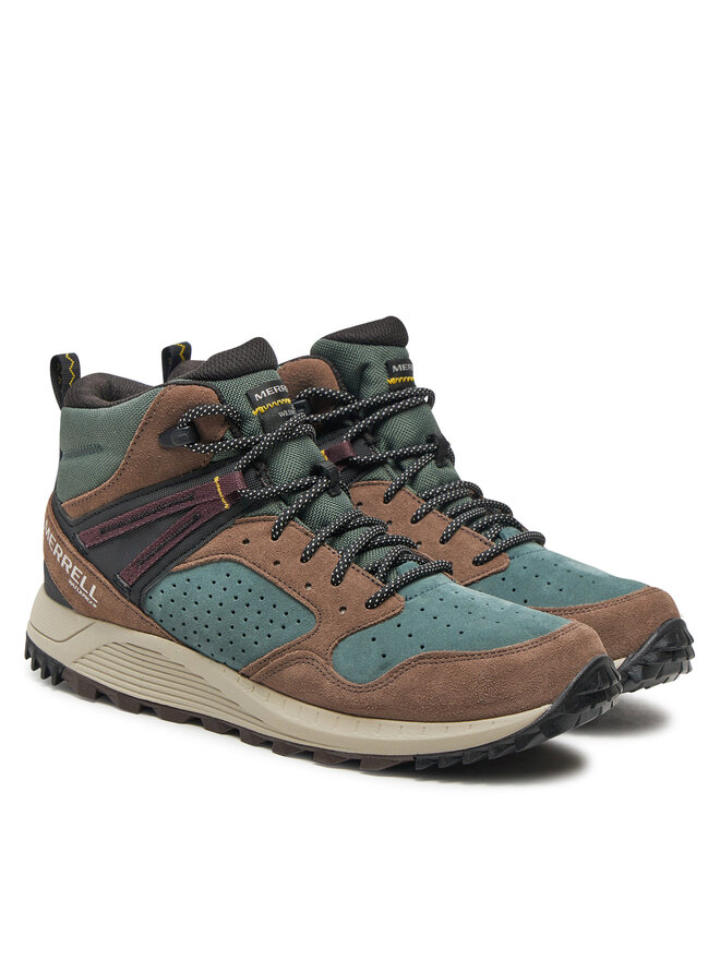 Ботильоны на шнуровке Merrell Wildwood Mid Ltr Wp J068031, зеленый — фото 3