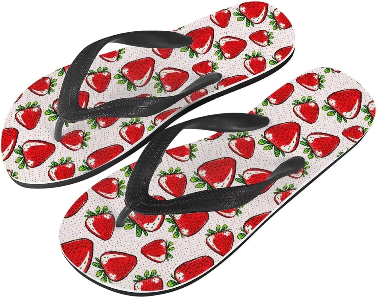 

Мужские пляжные шлепанцы Semiouray с американским флагом, классические шлепанцы Daisy, удобные мужские пляжные тапки, Cute Strawberry