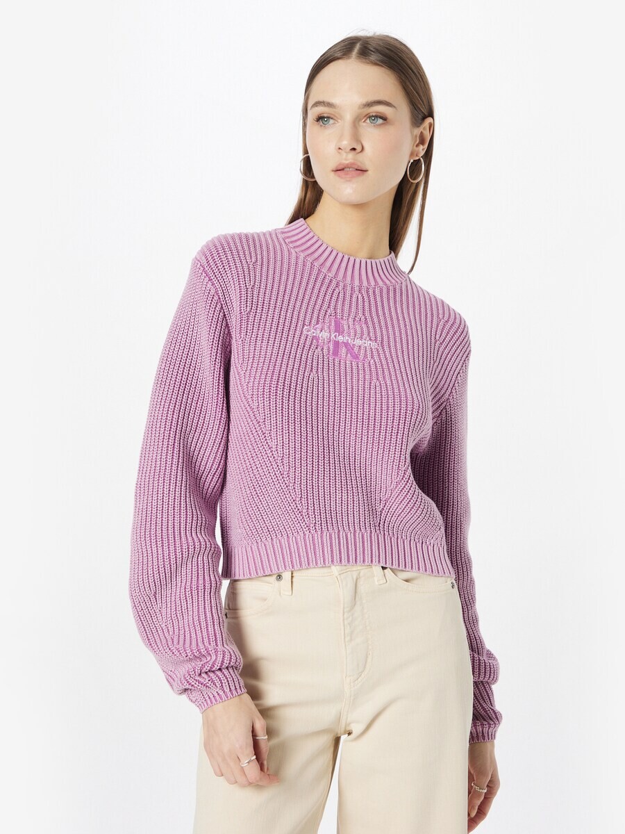 Тонкий вязаный свитер Calvin Klein Sweater, цвет orchid — фото 2