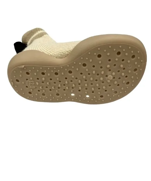 Детские носочки-обувь из смеси тканей Peanuts Socks Shoes Charlie Brown бежевые — фото 4