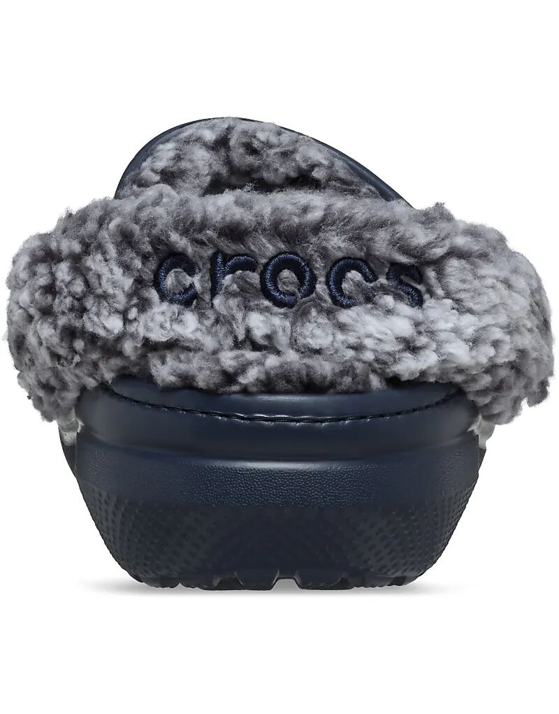 Классические сабо Crocs с флисовой подкладкой, темно-синего цвета — фото 3