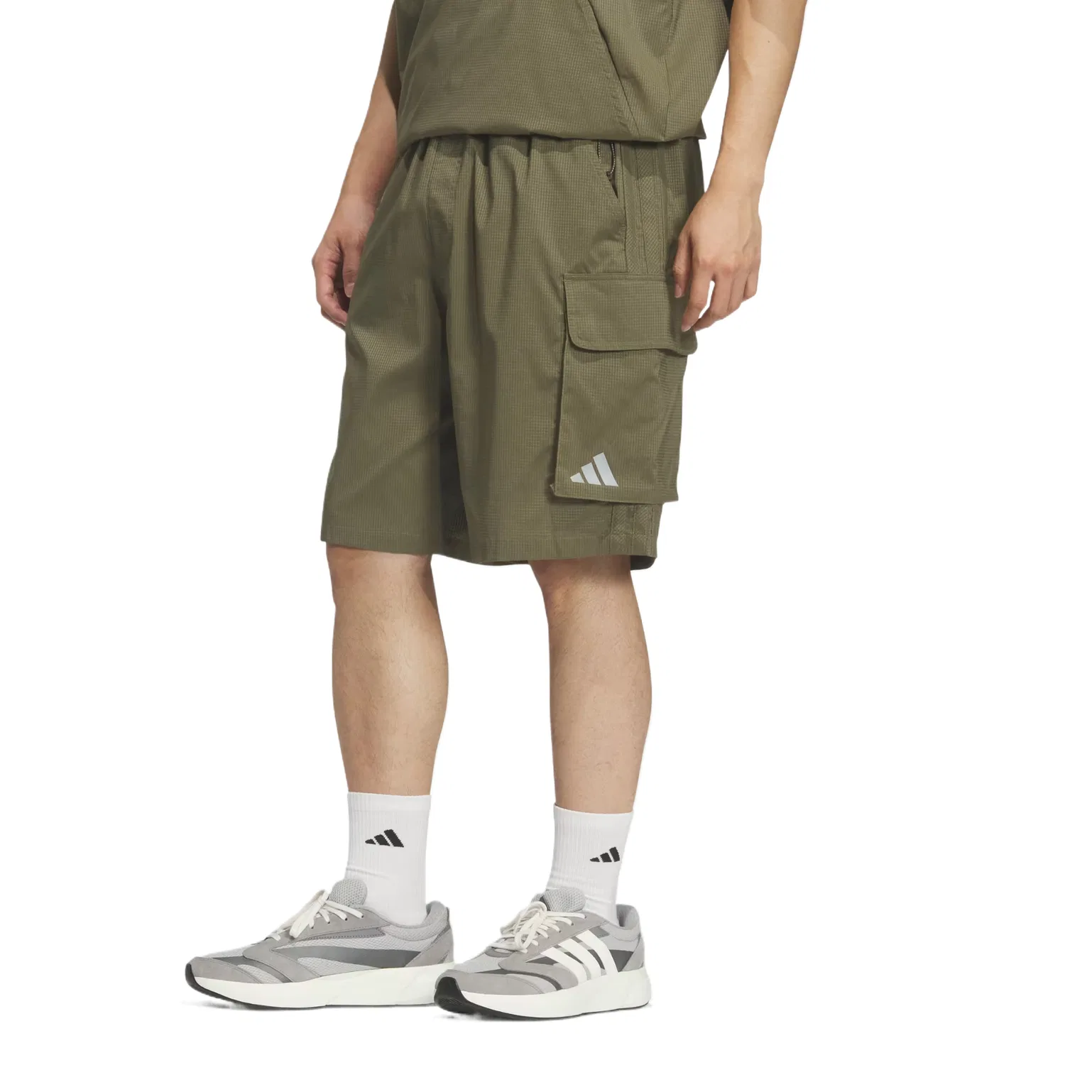 Шорты карго мужские Olive Green Moderate Adidas — фото 3