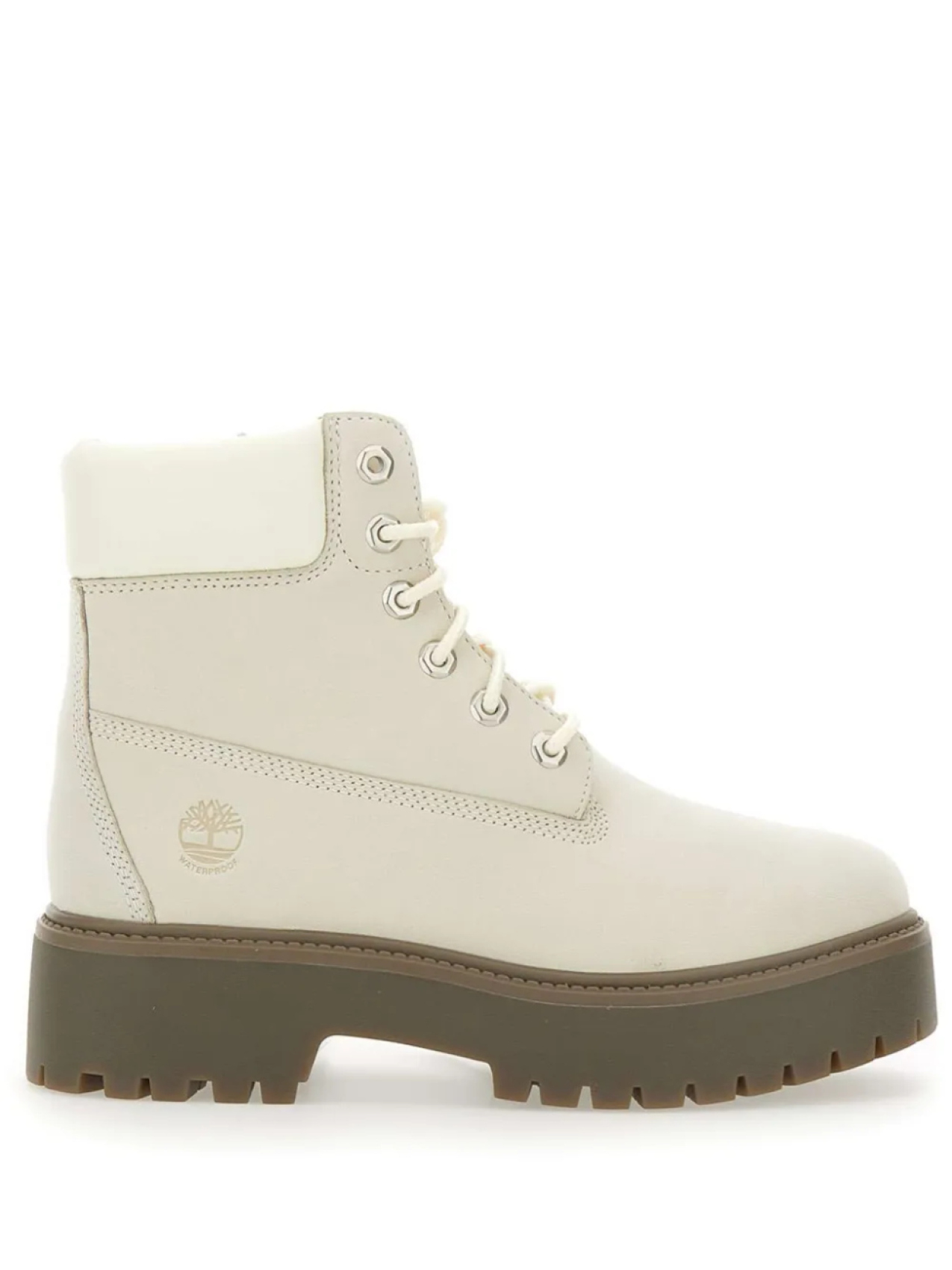 Ботинки кожаные Timberland, белый