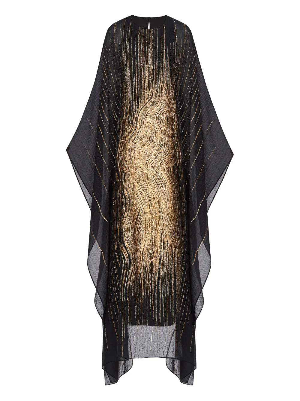 

Миди-платье с узором "Венеция" Taller Marmo, черный