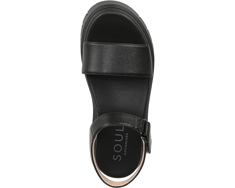 Сандалии Naturalizer SOUL Naturalizer - Poppi Ankle Strap Platform Flat, цвет Black Faux Leather — фото 2