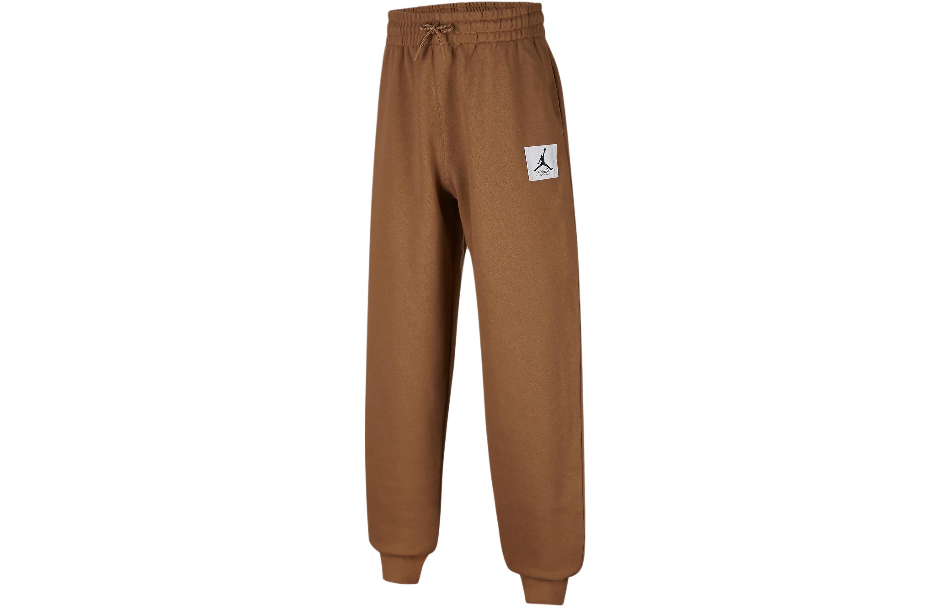Jordan Детские вязаные спортивные штаны MJ Essentials, цвет тускло-коричневый
