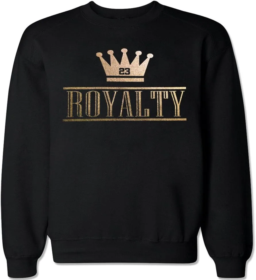 

FTD Apparel мужской свитер с круглым вырезом Royalty Crown Retro 4 Metallic Gold
