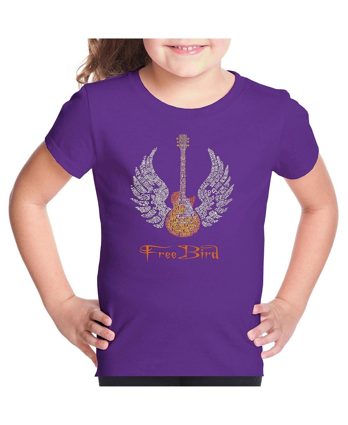 

Футболка Big Girl's Word Art и текст песни Freebird LA Pop Art