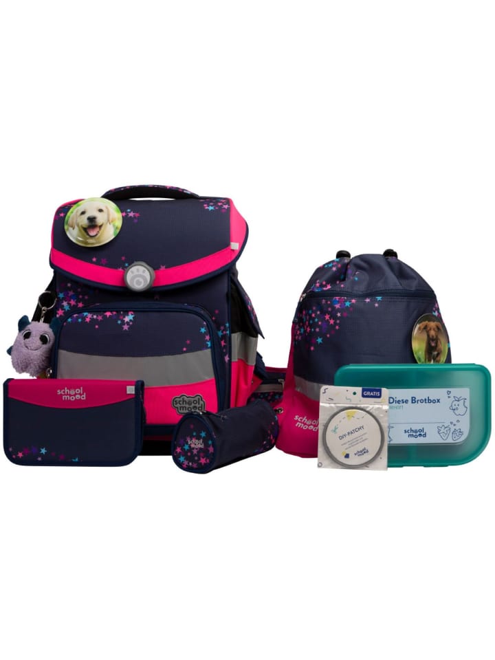 

SCHOOL-MOOD Набор из 7 школьных сумок Timeless Pro Leni Dog коричневого цвета