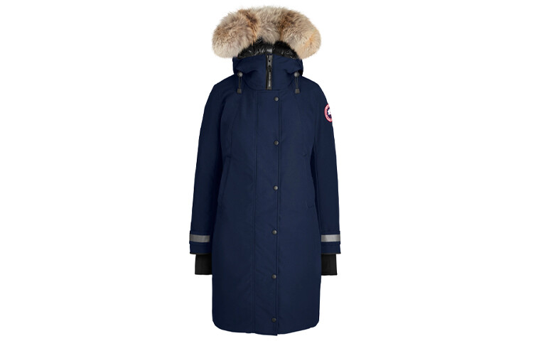

Женский пуховик Canada Goose, темно-синий