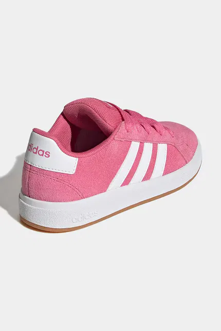 Кроссовки замшевые Grand Court 00s Adidas, розовый — фото 3