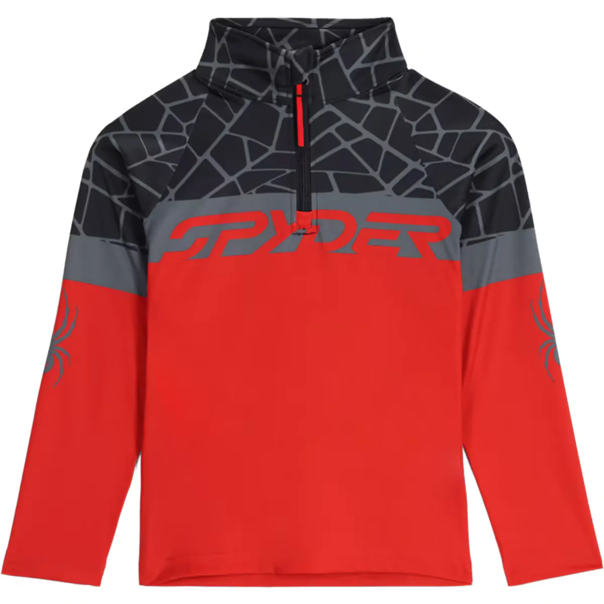 

Футболка для малышей Mini Bug 1/2 Zip Spyder, красный
