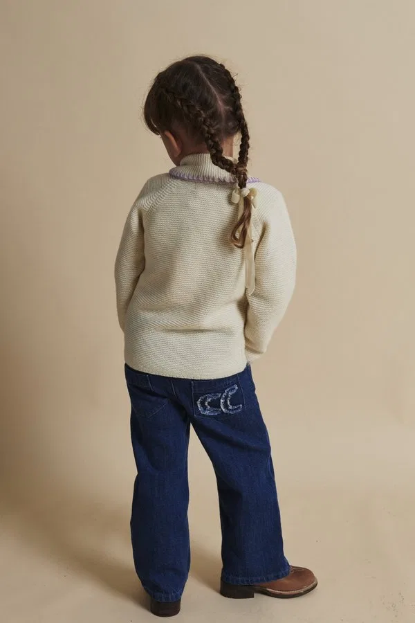 Брюки, широкие штанины, прямые штанины, джинсы Copenhagen Colors, Dark Indigo Blue Washed