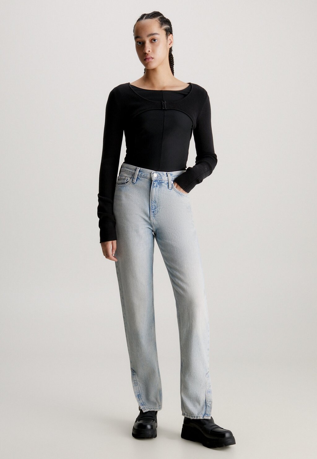 

Мешковатые джинсы Calvin Klein Jeans, светлый деним