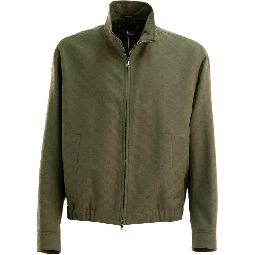 

GUCCI GG Canvas бомбер, Forest Green