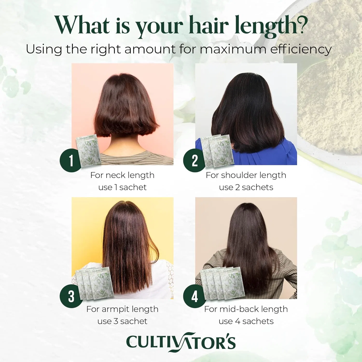 Органическая травяная краска для волос «Herbal Hair Colour» ореховая 100 г от Cultivator's Cultivator'S — фото 4