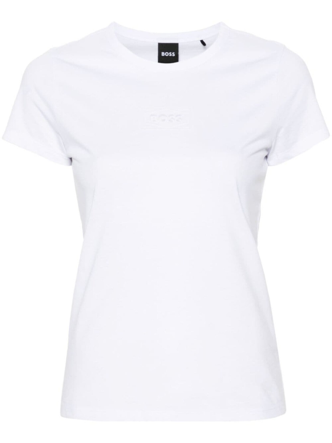 

BOSS футболка с вырезанным логотипом, белый