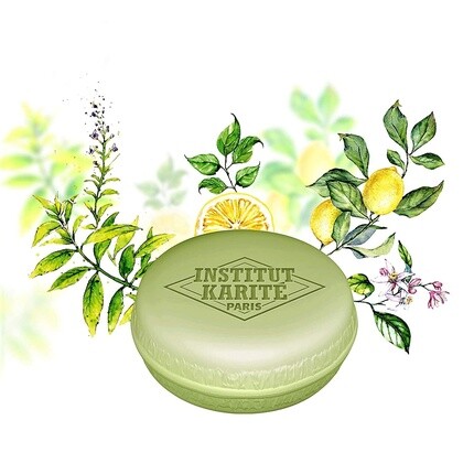 Institut Karité Paris Масло ши Macaron Мыло с ароматом лимонной вербены 27 г - Нежный очищающий уход за руками и телом Institut Karite Paris — фото 2
