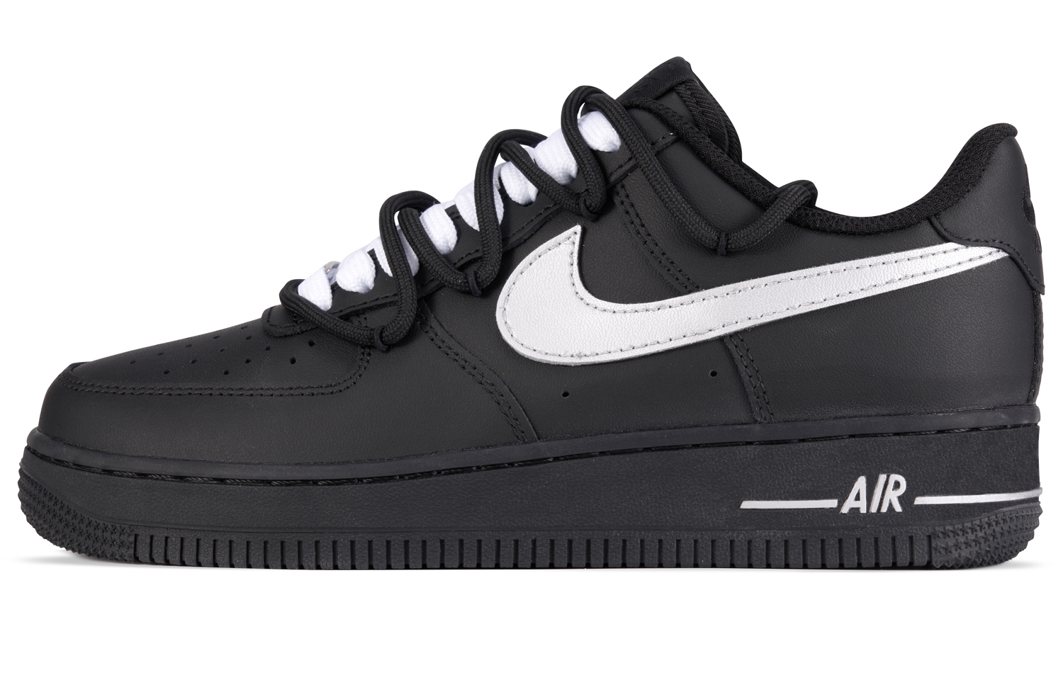 

Кроссовки Nike Air Force 1 Skateboarding Shoes Unisex Low-top Black/Sliver, черный