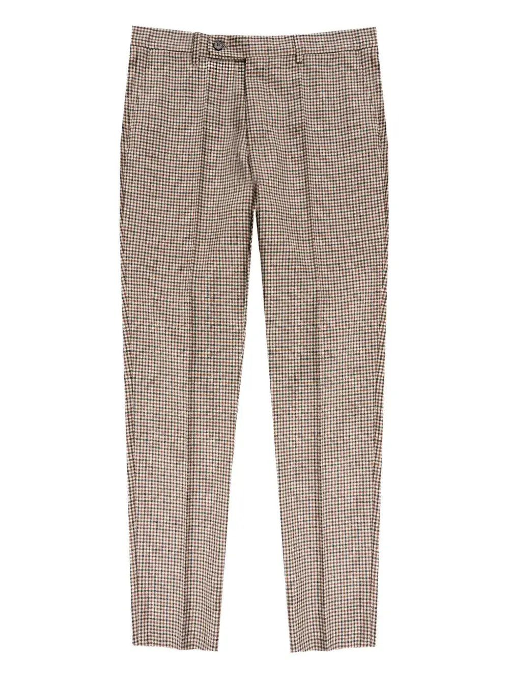 

Шерстяные брюки в клетку Slowear, коричневый