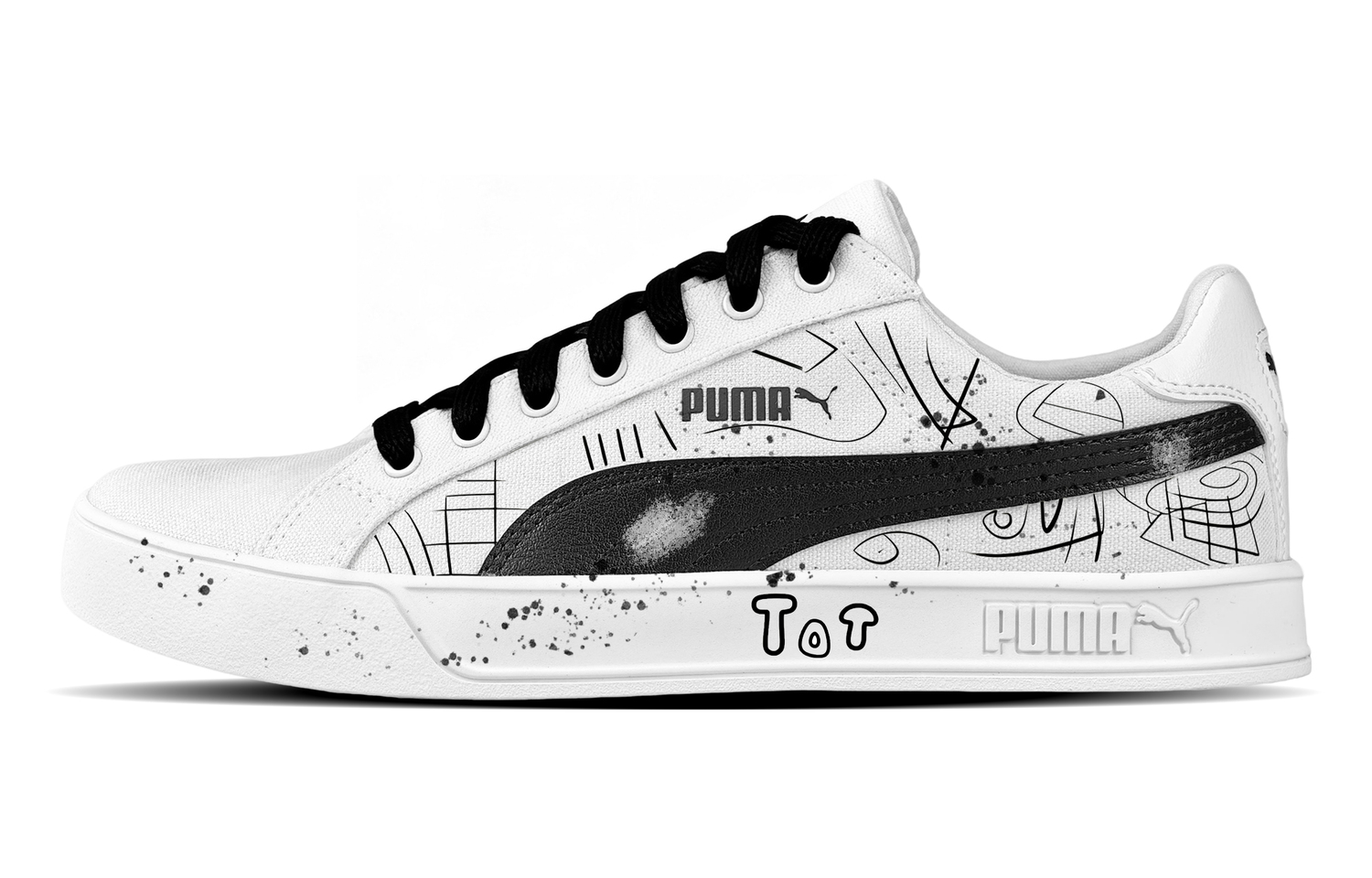 

Кроссовки для скейтбординга Smash Vulc Cry Low top Unisex PUMA, черный/белый