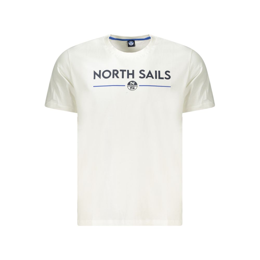 

Белая хлопковая мужская футболка North Sails