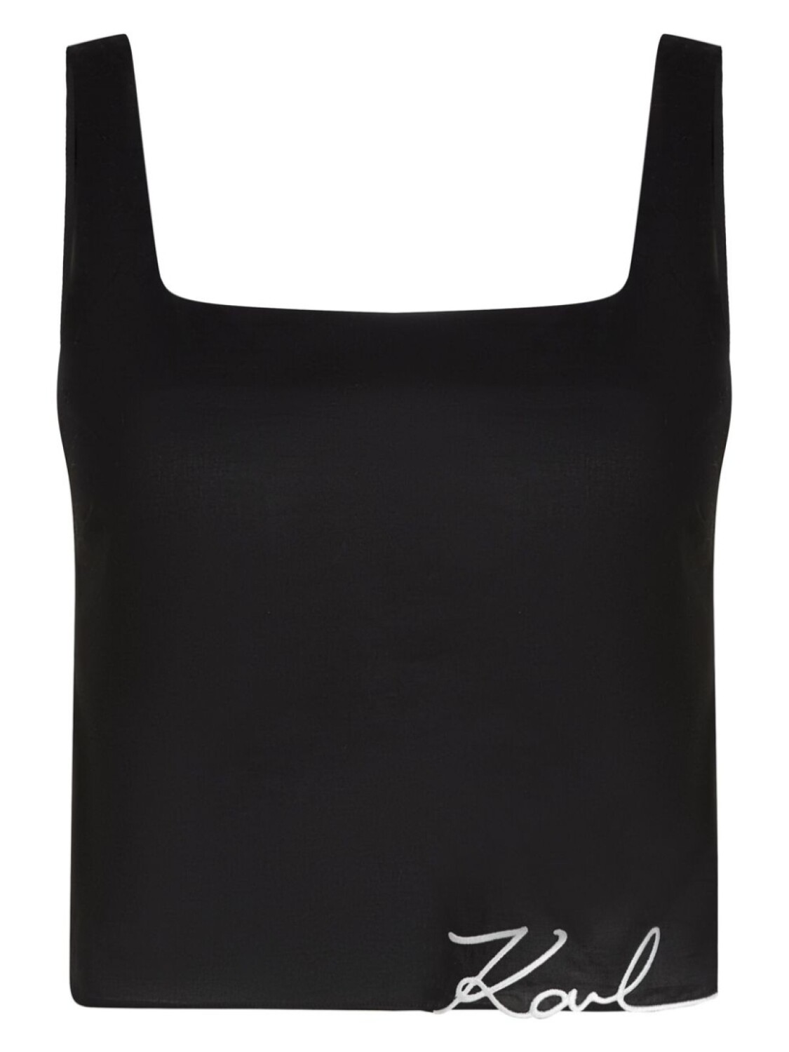 

Укороченный топ K/signature Karl Lagerfeld, черный
