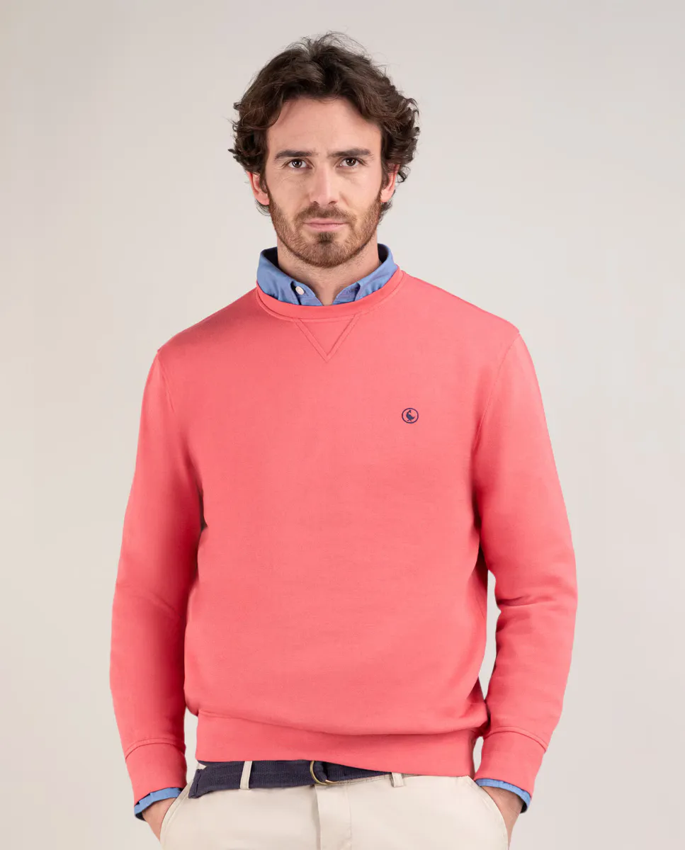 

Мужская худи с круглым воротом Garment Dyed El Ganso, красный
