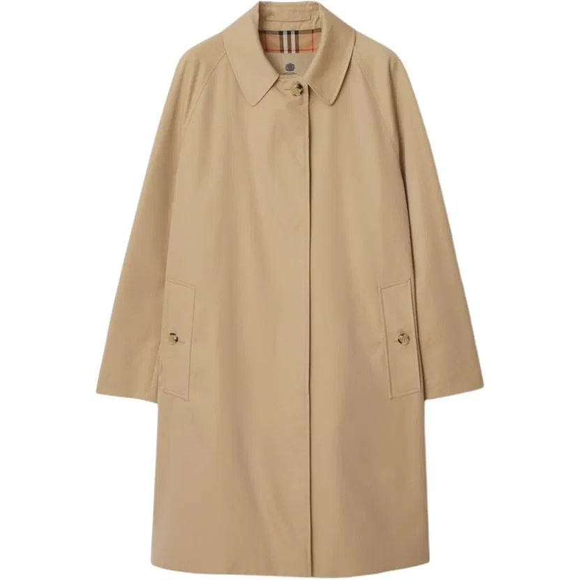 Пальто Burberry Camden Heritage car coat, Mel бежевый