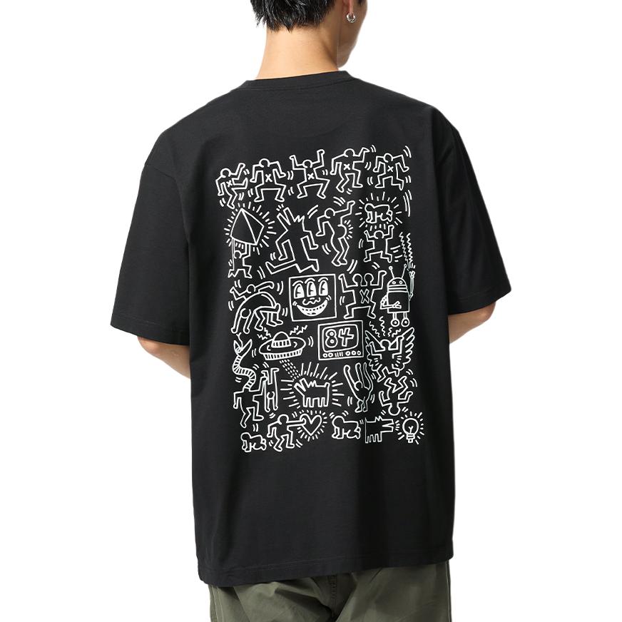 UNIQLO Футболка Keith Haring SS25 Unisex Black — фото 4