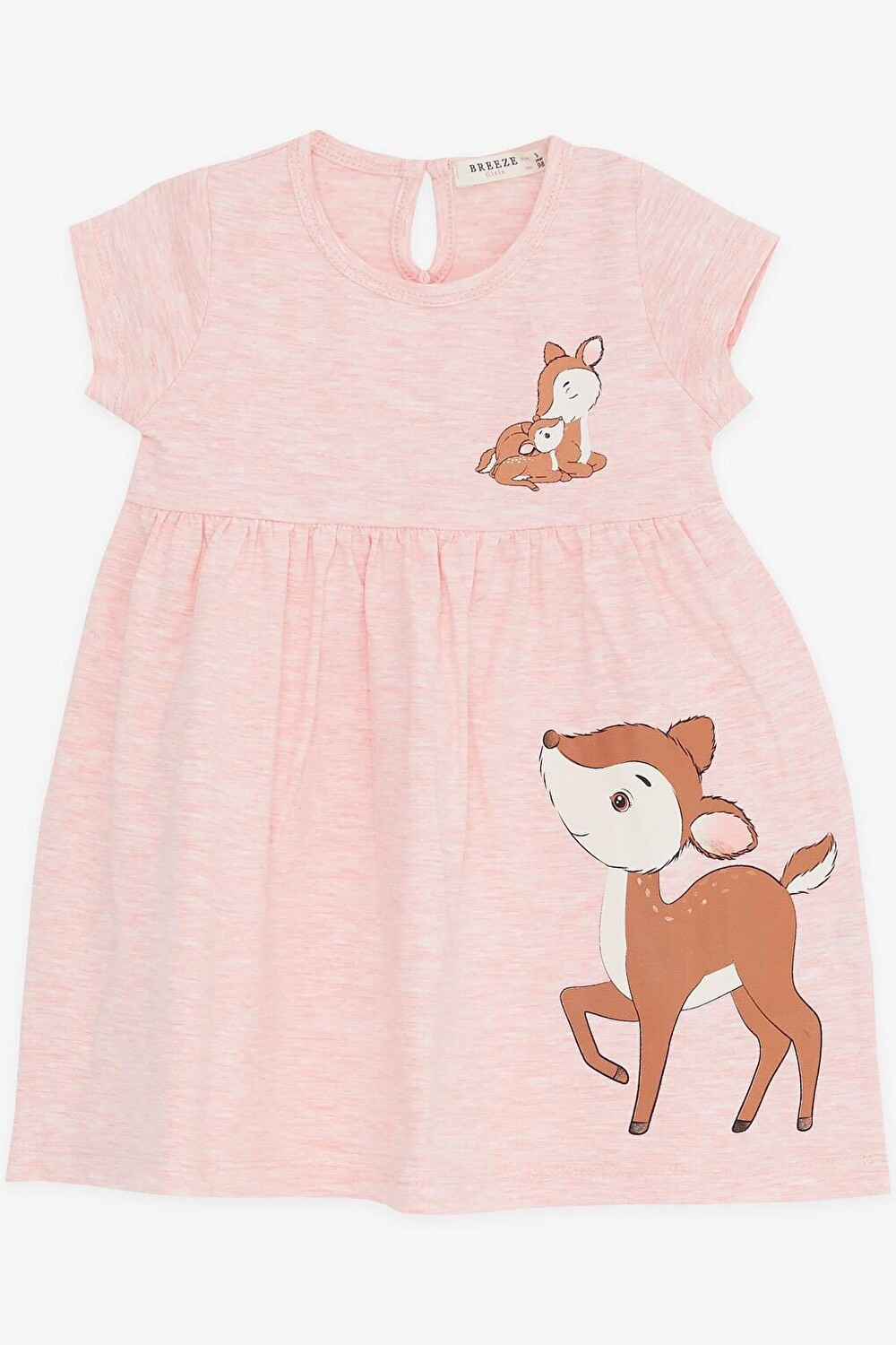 

Платье для девочек Cute Gazelle с принтом лосося меланж (1,5–5 лет) Breeze