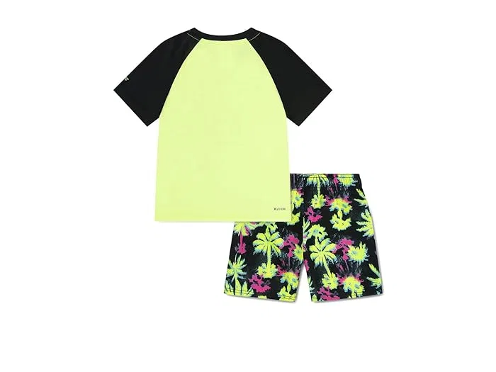 Костюм для плавания с пальмовым принтом Pop Color Palm Swim Set Hurley Kids, Multi — фото 2