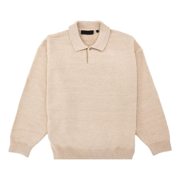 

Рубашка fw23 knit polo shirt 'gold heather' Fear Of God Essentials, бежевый