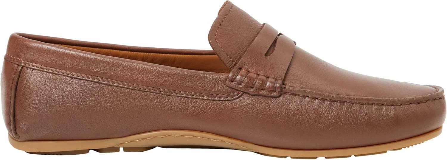 Мужские замшевые лоферы Tommy Hilfiger, Brown Winter Cognac — фото 4