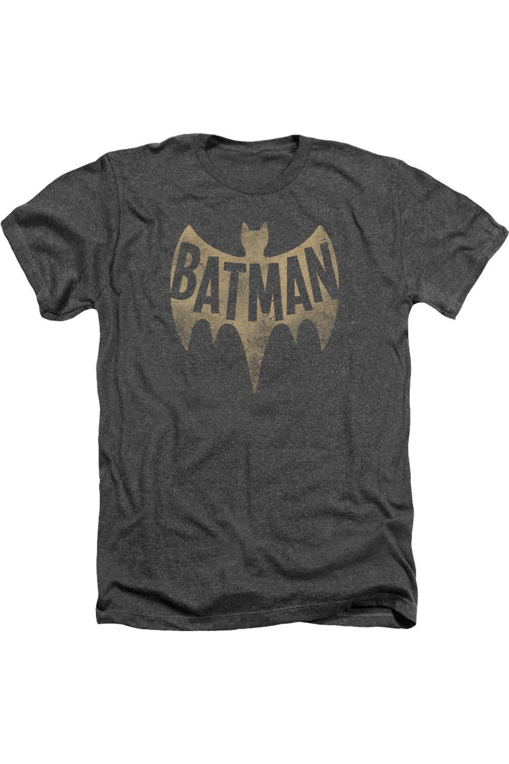 

Футболка / футболка с логотипом Batman Classic Tv Vintage для взрослых Heather Gildan, цвет charcoal