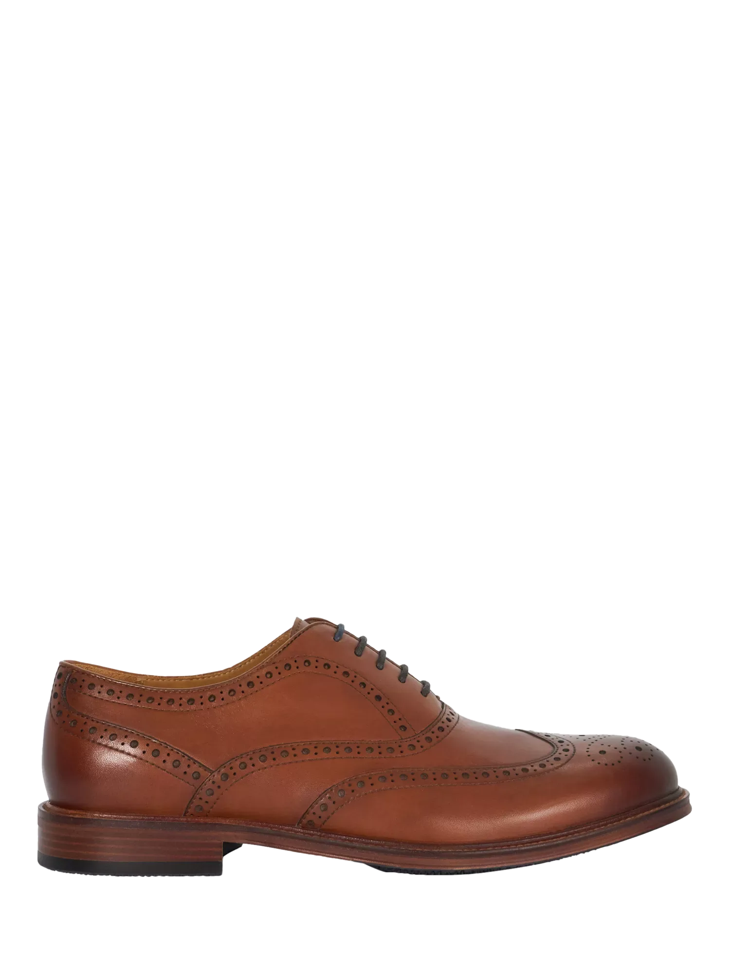 Кожаные броги Solihull Wide Fit, коричневый цвет Dune London