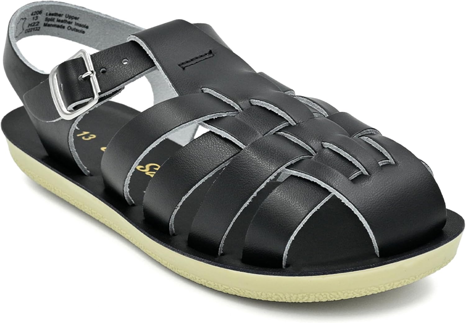 

Кожаные сандалии для малышей Sun-San Sailor Salt Water Sandals, черный