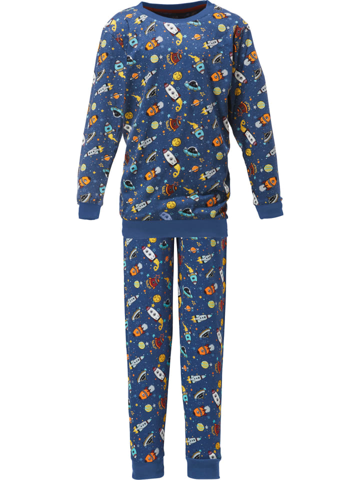 

Erwin Müller Детская пижама из трикотажа синего цвета